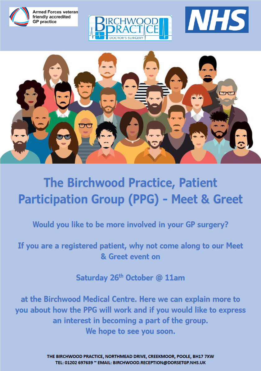 The Birchwood Practice, Patient Participation Group (PPG) - Meet 